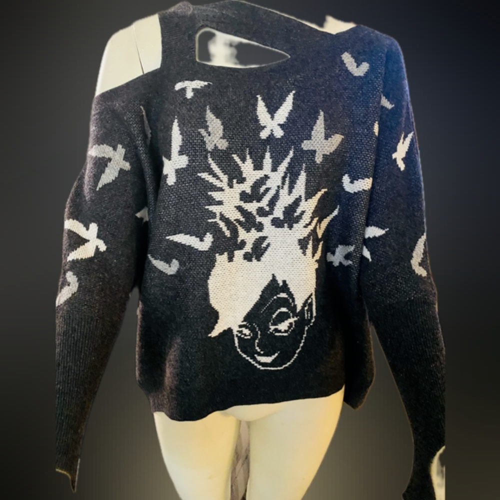 Disney Couture 55% Silk 45% Cashmere Sweater